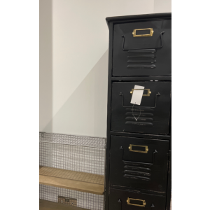 Tall Industrial Cabinet Vintage Retro Storage Cupboard Metal Narrow Slim Tallboy - Image 2