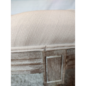 French Bedroom Bench Vintage Window Seat Shabby Chic Antique Style Bed Furniture - Image 4