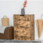 Industrial Shoe Cabinet Rustic Cupboard Storage Unit