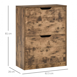 Industrial Shoe Cabinet Rustic Cupboard Storage Unit - Image 5