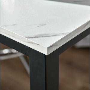 Modern Bar Table Tall Narrow Slim Breakfast Vintage Industrial Style Dining Furniture - Image 5