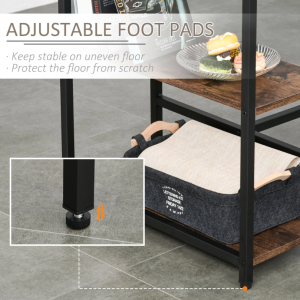Industrial Bar Table Set Vintage Style Tall Stools Rustic Dining Breakfast - Image 3
