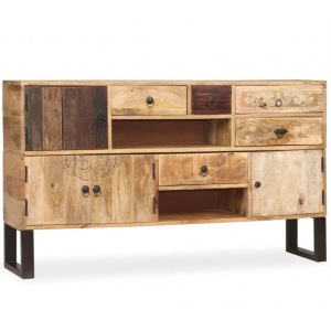 Industrial Storage Sideboard Large Vintage Cabinet Rustic Unit - Image 3