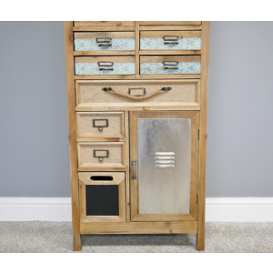 Tall Industrial Cabinet Vintage Retro Apothecary Chest of Drawers - Image 3