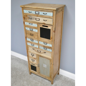 Tall Industrial Cabinet Vintage Retro Apothecary Chest of Drawers - Image 2