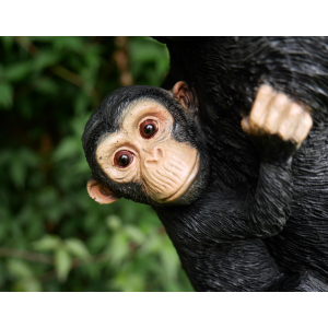 Climbing Monkey Ornament Tree Hanging Swinging Rope Chimp - Image 3