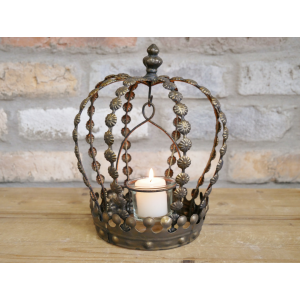 Crown Tea Light Candle Pot Royal Pillar Industrial Home Art Decor - Image 3