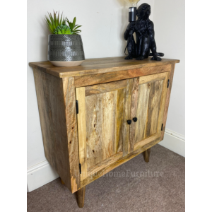 Scandinavian Side Cabinet Vintage Retro Storage Cupboard Rustic Unit - Image 2