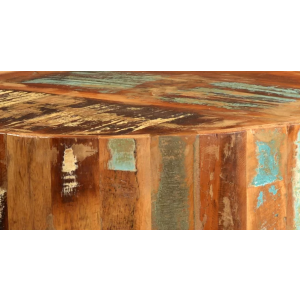 Rustic Side Table Solid Wood Plant Lamp Stand Vintage Industrial Unit - Image 3