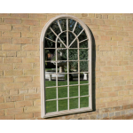 Gothic Arch Mirror Large Rustic Metal Glass Antique White Wall Garden Outdoor French Chic Decor