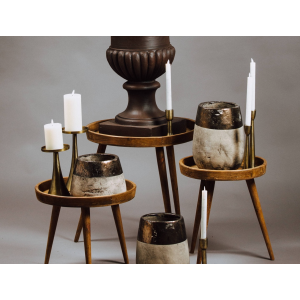 Mid Century Side Table Vintage Danish Nest 3 Tables Wooden Nordic Stand - Image 2