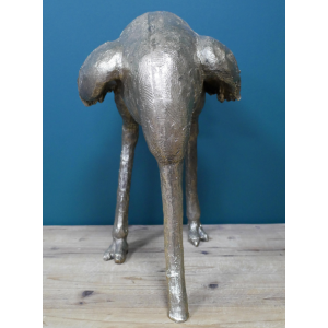 Ostrich Head In Sand Gold Quirky Bird Statue Vintage Industrial Style Ornament - Image 4