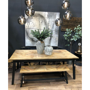 Scandinavian Dining Bench Vintage Nordic Solid Wood Seat Chair - Image 3