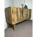 Scandinavian Storage Sideboard Vintage Industrial Style Cabinet Low Cupboard