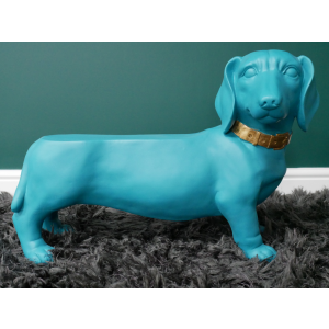 Retro Side Table Sofa Coffee End Dachshund Long Dog Resin Ornament - Image 2