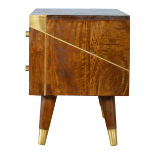 Nordic TV Stand Mid Century Vintage Media Solid Wood Cabinet Unit - Image 4