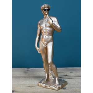 Gold Cool Dave Statue Resin Ornament Home Art Decor Man Sculpture - Image 2