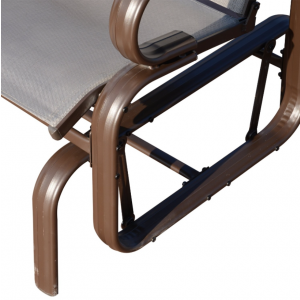 Metal Garden Armchair Glider Swing Chair Patio Rocking Seat Outdoor Pool Deck - Image 5