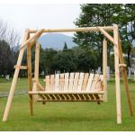 Rustic Swing Bench Outdoor Patio Furniture 2 Seater Wooden Rocking Chair Seat