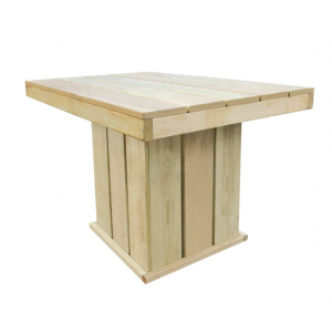 Large Garden Dining Table Wooden Patio Furniture Pub Bar Outdoor Rustic Seater - Image 3