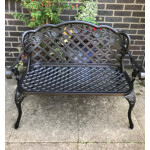 Metal Garden Love Seat French Garden Furniture 2 Seater Bench Cast Aluminium