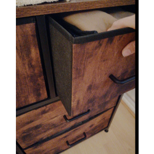 Large Chest Drawers Vintage Industrial Sideboard Rustic Metal Storage Furniture - Image 4