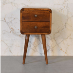 Scandinavian Bedside Table Small Wooden Nordic Nightstand Rustic Solid Wood Cabinet