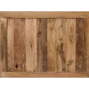 Scandinavian Side Cabinet Rustic Solid Wood Door Cupboard Nordic Storage Shelf Unit - Image 4