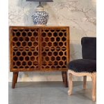 Mid Century Cupboard Scandinavian Display Storage Side Cabinet Nordic Solid Wood Unit