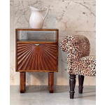 Solid Wood Bedside Table Scandinavian Nordic Style Side Cabinet Mid Century Unit