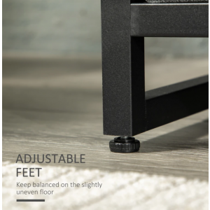Industrial Open Wardrobe Rustic Metal Clothes Rail Narrow Storage Coat Hanger - Image 4