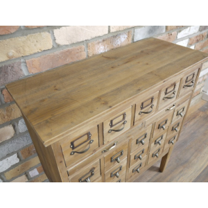 Rustic Chest Drawers Solid Wood Apothecary Cabinet Storage Sideboard - Image 4
