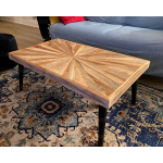 Wooden Coffee Table Rustic Solid Wood Vintage Retro Furniture Industrial Stand