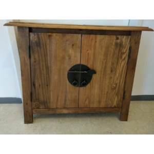 Bathroom Vanity Unit Rustic Solid Wood Under Sink Basin Industrial Cabinet - Image 3