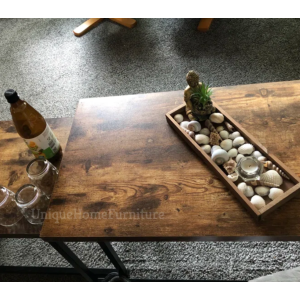 Rustic Coffee Tables Vintage Industrial Side End Furniture Set 2 Metal Table - Image 5