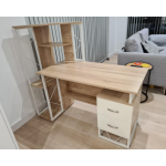 Large Computer Desk Executive Office Workstation Modern PC Storage Shelf Drawers