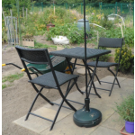 Rattan Bistro Set Outdoor Garden Furniture Small 2 Seater Patio Table 2 Chairs