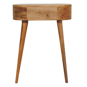 Small Console Table Mid Century Nordic Solid Wood Scandinavian Dressing Vanity Desk - Image 5