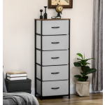 Tall Chest Drawers Vintage Industrial Cabinet Rustic Narrow Metal Tallboy Unit