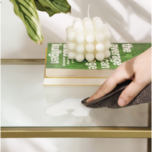Vintage Console Table Modern Glass Furniture Hallway Side Unit Gold Dressing - Image 4