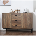 Industrial Storage Sideboard Vintage Rustic Cabinet Large Metal Cupboard Unit