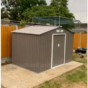 Metal Storage Shed Large Walk In Tool Bike Outdoor Garden Summer House Roof Door - Image 3