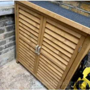 Small Wooden Shed Outdoor Storage Unit Utility Tools Box Garden Patio Cupboard - Image 7