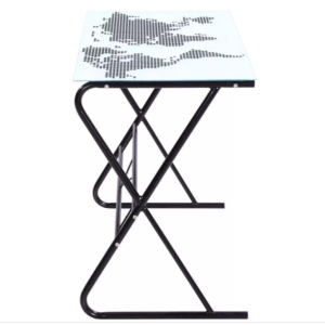 Glass Computer Desk Kids Children Writing Study Table Small Office Workstation - Image 3