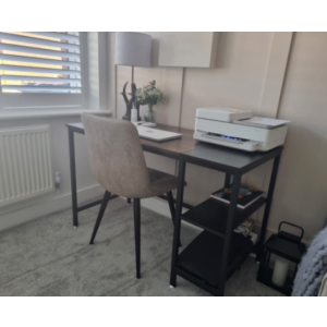 Industrial Computer Desk Vintage Retro Writing Table Rustic Metal Office Study - Image 5