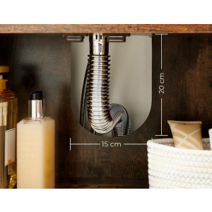 Under Sink Cabinet Vintage Industrial Cupboard Rustic Bathroom Vanity Shelf Unit - Image 8