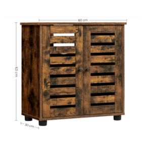 Under Sink Cabinet Vintage Industrial Cupboard Rustic Bathroom Vanity Shelf Unit - Image 9