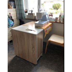 Drop Leaf Dining Table Large Folding Desk Space Saving Kitchen Storage Breakfast - Image 4