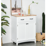 Rustic Side Cabinet Vintage Storage Cupboard Shabby Chic Sideboard Dresser Unit