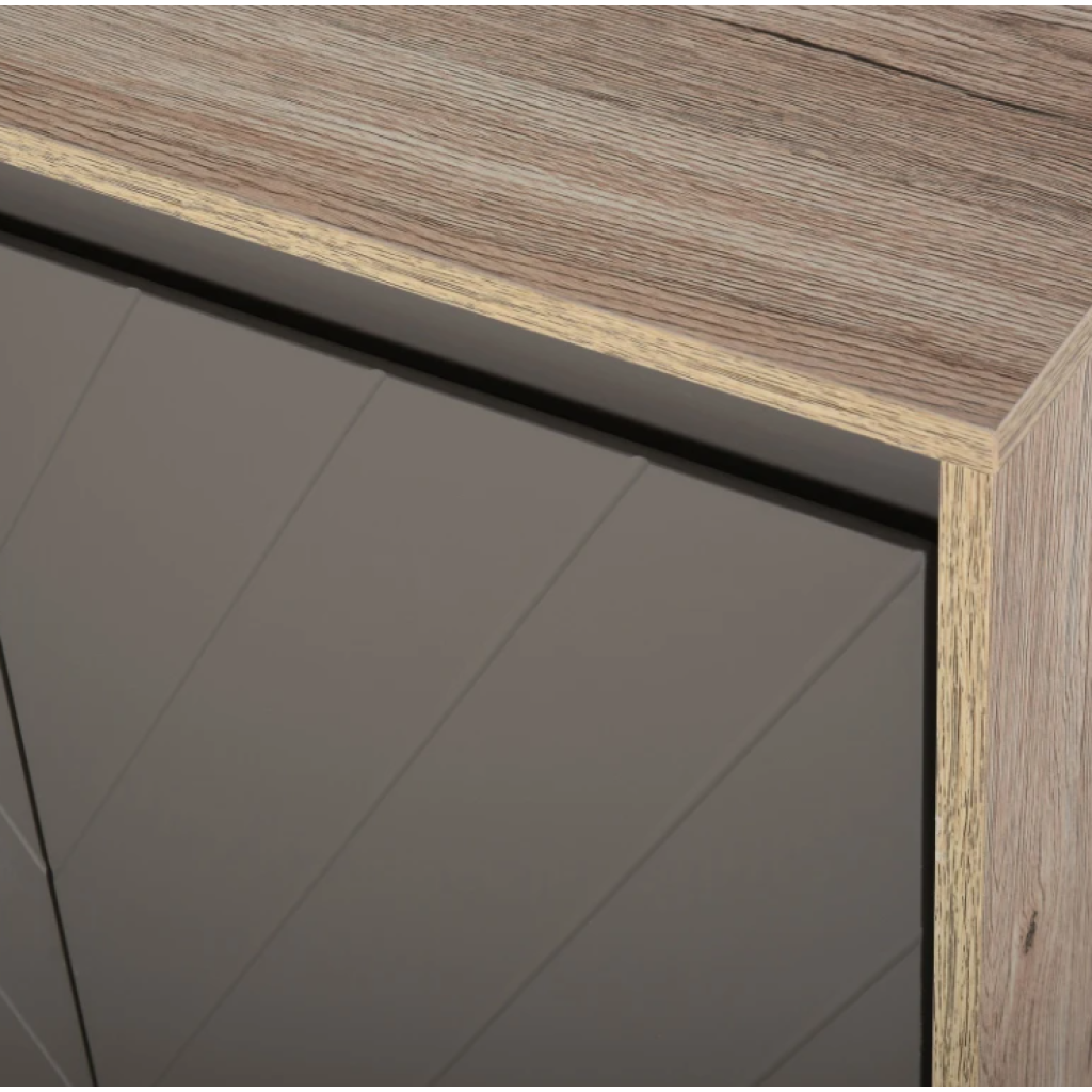 Bathroom Vanity Unit Rustic Storage Cupboard Modern Grey Door Under ...